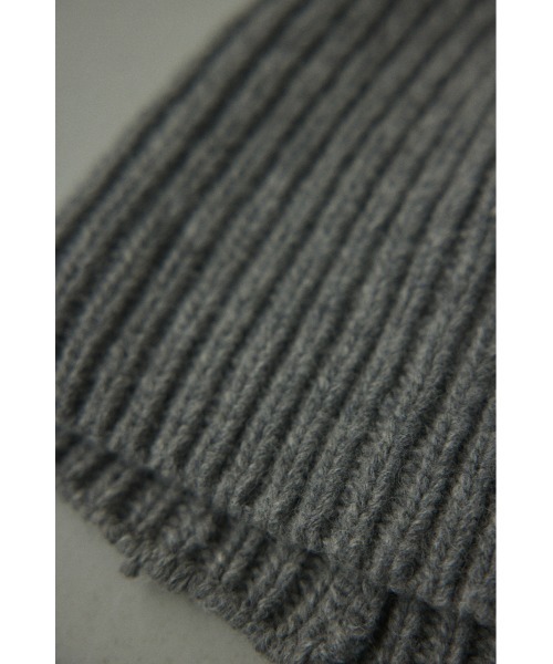 BLACK BY MOUSSY(ブラックバイマウジー)の「knit hat(ニットハット)(ニットキャップ/ビーニー・レディース・ブラック/カーキ/グレー/パープル・FREE)」の22枚目の写真