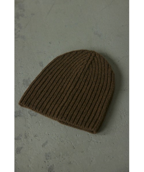 BLACK BY MOUSSY(ブラックバイマウジー)の「knit hat(ニットハット)(ニットキャップ/ビーニー・レディース・ブラック/カーキ/グレー/パープル・FREE)」の19枚目の写真