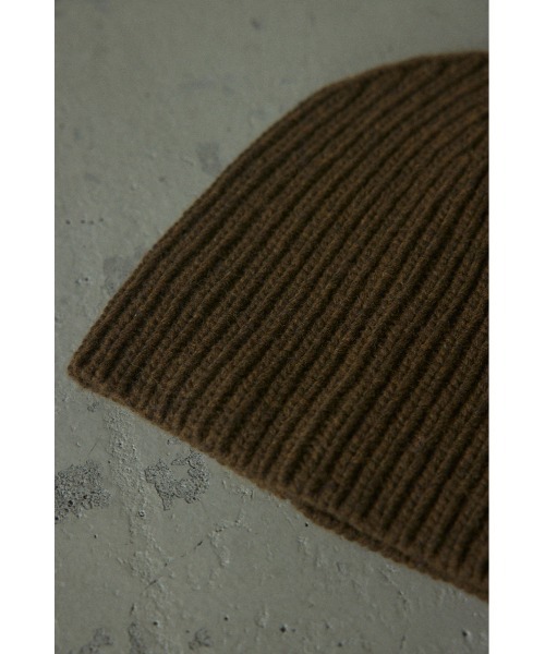BLACK BY MOUSSY(ブラックバイマウジー)の「knit hat(ニットハット)(ニットキャップ/ビーニー・レディース・ブラック/カーキ/グレー/パープル・FREE)」の18枚目の写真
