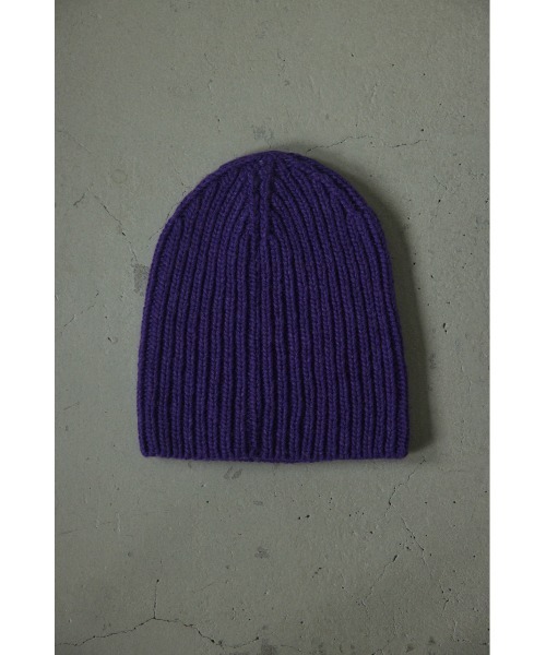 BLACK BY MOUSSY(ブラックバイマウジー)の「knit hat(ニットハット)(ニットキャップ/ビーニー・レディース・ブラック/カーキ/グレー/パープル・FREE)」の9枚目の写真