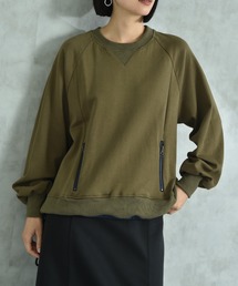 ダンボール*ナイロンタフタ裾切替プルオーバー