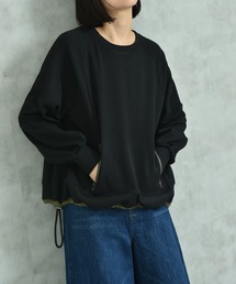 ダンボール*ナイロンタフタ裾切替プルオーバー
