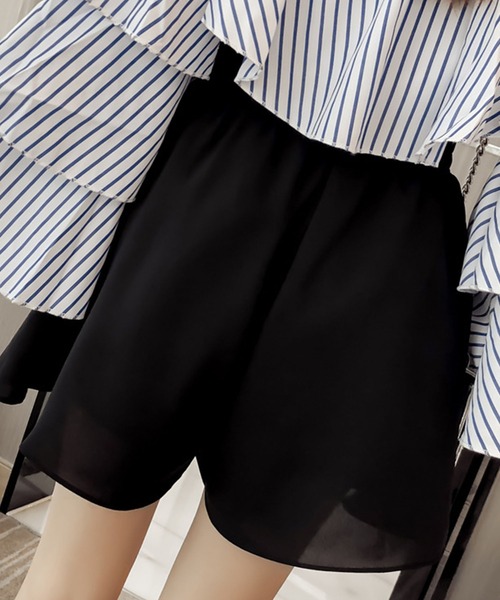 Amulet(アミュレット)の「シフォンショートパンツ(その他パンツ・レディース・ブラック/ベージュ・XL/L/M)」の14枚目の写真