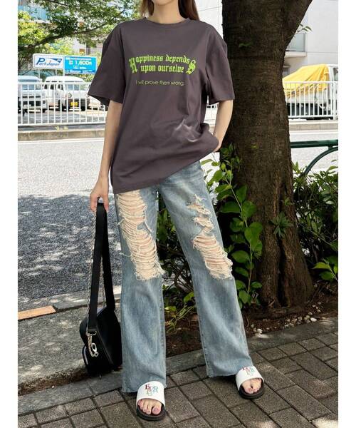 EVRIS(エヴリス)の「【WEB限定】レースビスチェSETTシャツ(Tシャツ/カットソー・レディース・グレー/ホワイト・FREE)」の11枚目の写真