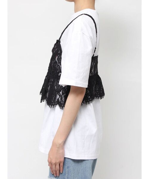 EVRIS(エヴリス)の「【WEB限定】レースビスチェSETTシャツ(Tシャツ/カットソー・レディース・グレー/ホワイト・FREE)」の17枚目の写真