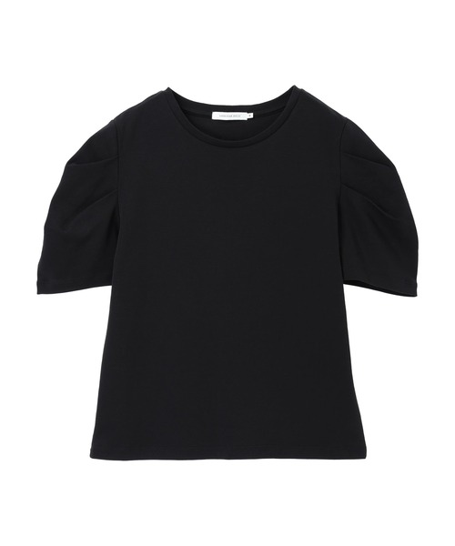 AMERICAN HOLIC（アメリカンホリック）の「接触冷感タックスリーブ5分袖カットプルオーバー（Tシャツ/カットソー・レディース・オフホワイト/ブラック/パープル・M/L）」の13枚目の写真