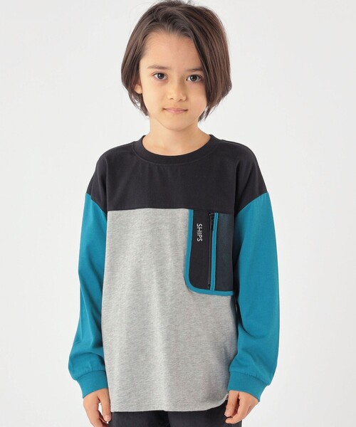 SHIPS（シップス）の「SHIPS KIDS:100～130cm /〈接触冷感/UVカット〉長袖 TEE（Tシャツ/カットソー・キッズ・オフホワイト/グレー・100/110/120/130）」の8枚目の写真
