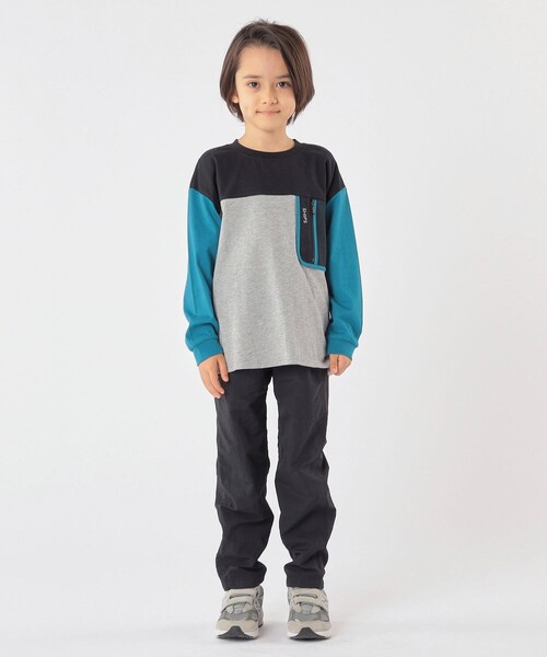 SHIPS（シップス）の「SHIPS KIDS:100～130cm /〈接触冷感/UVカット〉長袖 TEE（Tシャツ/カットソー・キッズ・オフホワイト/グレー・100/110/120/130）」の10枚目の写真