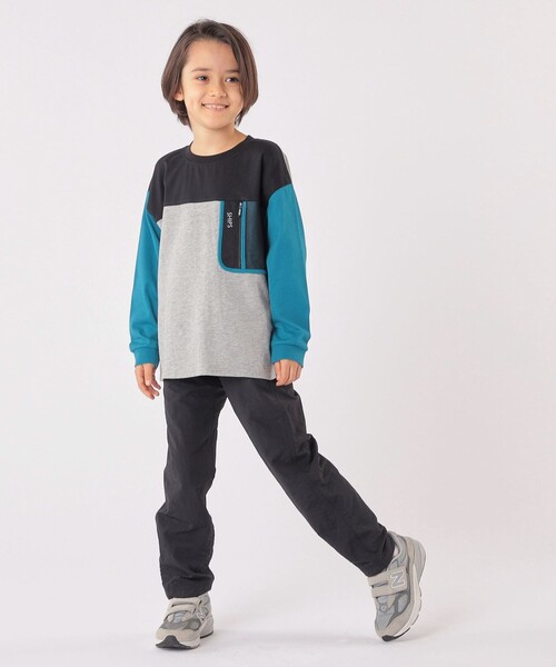 SHIPS（シップス）の「SHIPS KIDS:100～130cm /〈接触冷感/UVカット〉長袖 TEE（Tシャツ/カットソー・キッズ・オフホワイト/グレー・100/110/120/130）」の11枚目の写真