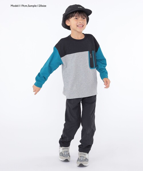 SHIPS（シップス）の「SHIPS KIDS:100～130cm /〈接触冷感/UVカット〉長袖 TEE（Tシャツ/カットソー・キッズ・オフホワイト/グレー・100/110/120/130）」の12枚目の写真