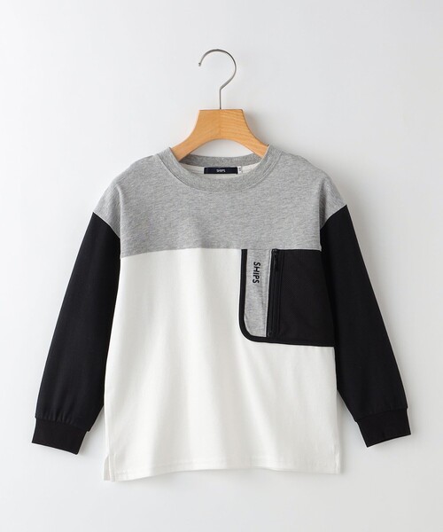 SHIPS（シップス）の「SHIPS KIDS:100～130cm /〈接触冷感/UVカット〉長袖 TEE（Tシャツ/カットソー・キッズ・オフホワイト/グレー・100/110/120/130）」の14枚目の写真