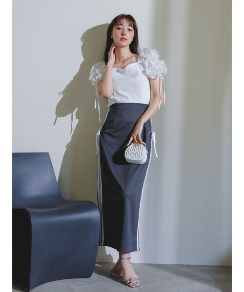 新品！dazzlin サイドレースリボントラックスカート サイドレースリボントラックスカート[品番：MKSW0059814