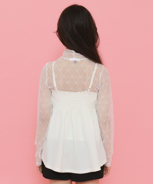 K2新品　TRALALA トゥララ　キャミソール　レース　ピンク　リボン K2新品 TRALALA トゥララ キャミソール レース ピンク リボン