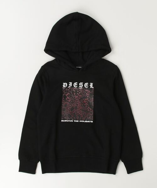 DIESEL（ディーゼル）Kids & Junior ブランドロゴフーディーパーカー