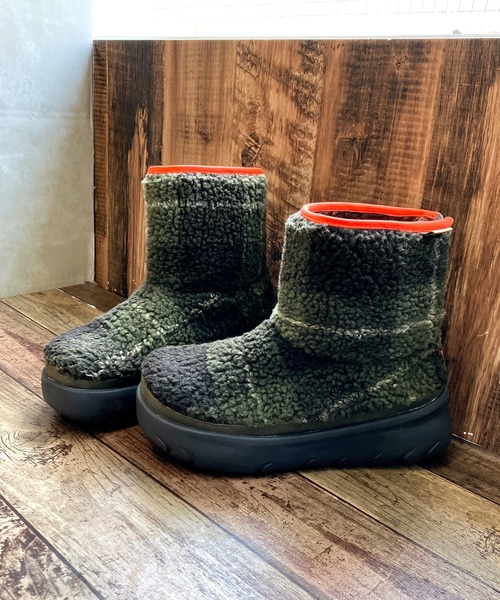 Rin clover（リンクローバー）の「厚底 モコモコあたたか バックファスナー ショートブーツ（ブーツ・レディース・ブラウン/カーキ・S/M/L/LL）」の19枚目の写真