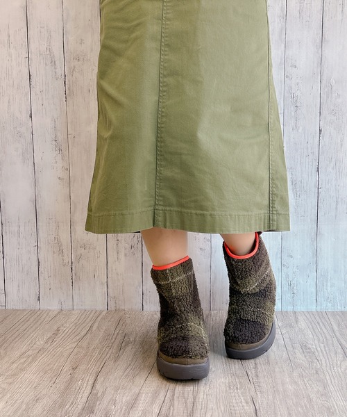 Rin clover（リンクローバー）の「厚底 モコモコあたたか バックファスナー ショートブーツ（ブーツ・レディース・ブラウン/カーキ・S/M/L/LL）」の17枚目の写真