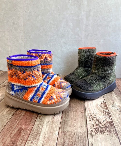 Rin clover（リンクローバー）の「厚底 モコモコあたたか バックファスナー ショートブーツ（ブーツ・レディース・ブラウン/カーキ・S/M/L/LL）」の14枚目の写真