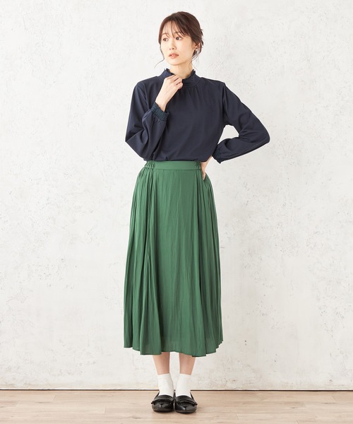 Petit Honfleur(プチオンフルール)の「★春ブラウス★レースリーブプルオーバー(Tシャツ/カットソー・レディース・グリーン/アイボリー/ネイビー・L/M)」の19枚目の写真