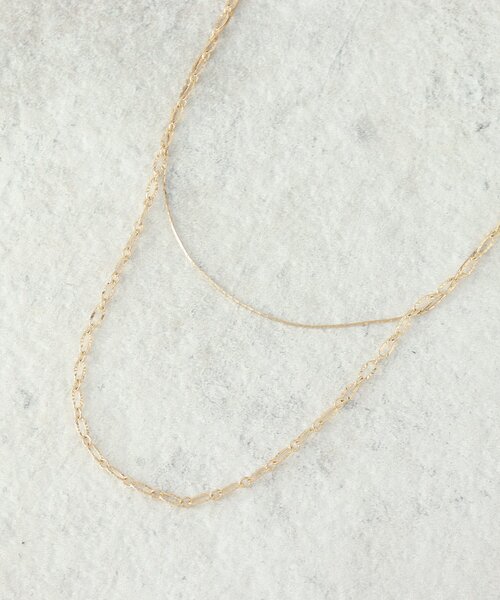 grove（グローブ）の「◆デザインチェーン2連ネックレス（ネックレス・レディース・シルバー系/ゴールド/シルバー・00）」の3枚目の写真