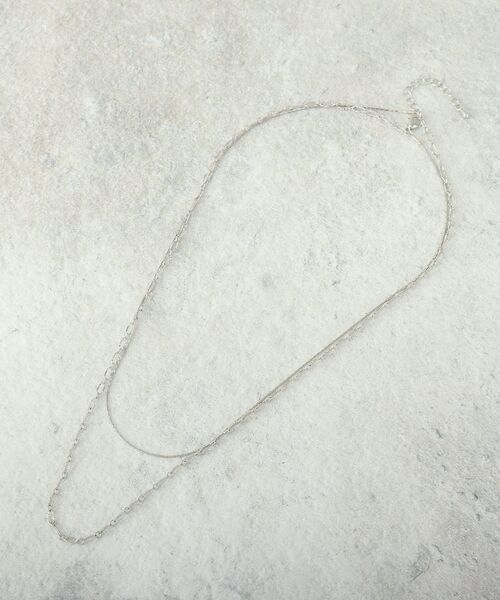 grove（グローブ）の「◆デザインチェーン2連ネックレス（ネックレス・レディース・シルバー系/ゴールド/シルバー・00）」の6枚目の写真