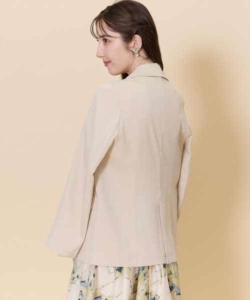 ジャケット テーラードジャケット 麻調マルチボタンジャケット レディース ジャケット テーラードジャケット 麻調ダブルボタンハーフスリーブジャケット レディース