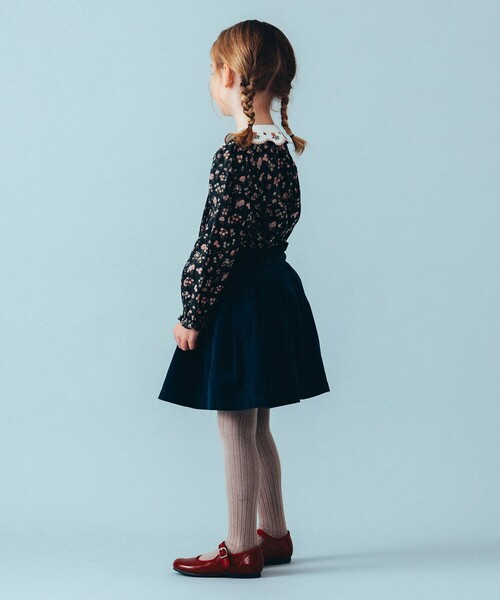 こども ビームス（コドモビームス）の「コーデュロイ ショーツ イン スカート 2024（100～140cm）（スカート・キッズ・ブルー系その他4/レッド系その他7・110/100/140/130/120）」の12枚目の写真