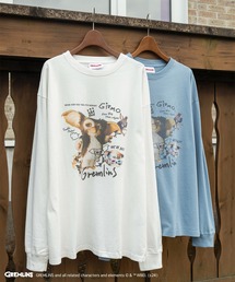 make a ray!（メイク ア レイ！）の「【GREMLINS/グレムリン】ワンポイントロゴ＆ロックテイスト ギズモイラストデザイン ヘビーオンス ロングスリーブTシャツ/ラグランスリーブ（Tシャツ/カットソー・レディース）」