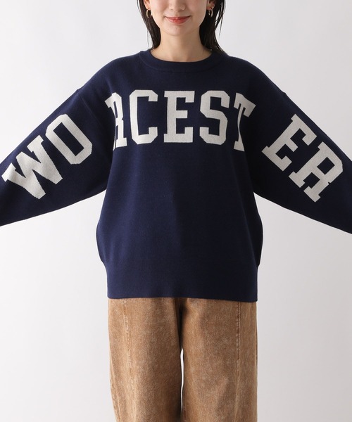 LEPSIM（レプシィム）の「12ゲージアソートロゴプルオーバー　142984（ニット/セーター・レディース・グレー/オフホワイト/ネイビー/ボルドー/ブルー・FREE）」の7枚目の写真