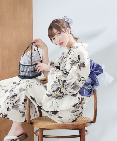 sugar 浴衣 3点セット 浴衣3点セット（浴衣・帯・下駄）（浴衣）｜sugar nine