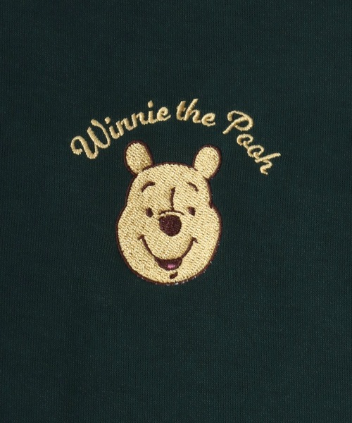 Disney（ディズニー）の「Disney（ディズニー）キャラクターワンポイント刺繍サイドライン スウェットトラックジャケット レディース メンズ（ジャージ・レディース・ブラック/ダークグリーン/ブラウン/オフホワイト・M/L）」の14枚目の写真