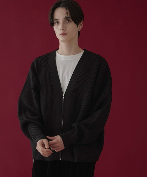 LUCY（ルーシー）の「LUCY/クリアライトZIPカーディガン（カーディガン/ボレロ・メンズ・ブラック・MEDIUM/LARGE）」の4枚目の写真