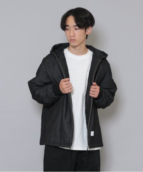 NAUTICA（ノーティカ）の「【大人向けサイズあり】【NAUTICA】デニムジップアップジャケット（ブルゾン・キッズ・ブラック/インディゴブルー・M/L/XL）」の1枚目の写真
