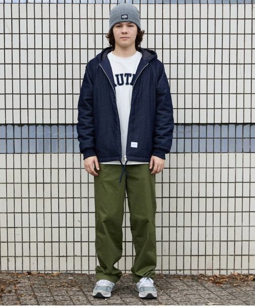 NAUTICA（ノーティカ）の「【大人向けサイズあり】【NAUTICA】デニムジップアップジャケット（ブルゾン・キッズ・ブラック/インディゴブルー・M/L/XL）」の3枚目の写真