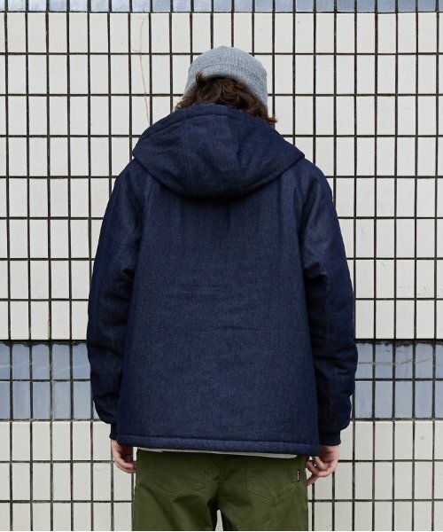 NAUTICA（ノーティカ）の「【大人向けサイズあり】【NAUTICA】デニムジップアップジャケット（ブルゾン・キッズ・ブラック/インディゴブルー・M/L/XL）」の5枚目の写真