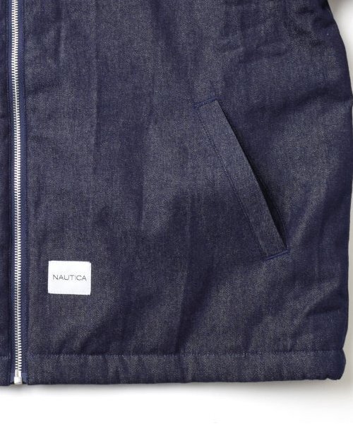 NAUTICA（ノーティカ）の「【大人向けサイズあり】【NAUTICA】デニムジップアップジャケット（ブルゾン・キッズ・ブラック/インディゴブルー・M/L/XL）」の13枚目の写真