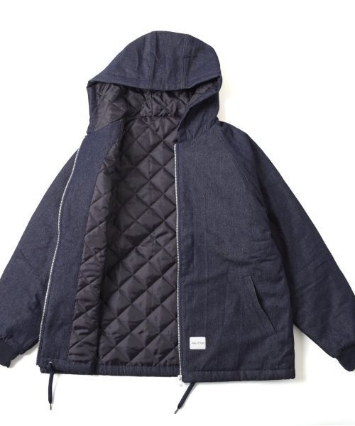 NAUTICA（ノーティカ）の「【大人向けサイズあり】【NAUTICA】デニムジップアップジャケット（ブルゾン・キッズ・ブラック/インディゴブルー・M/L/XL）」の12枚目の写真