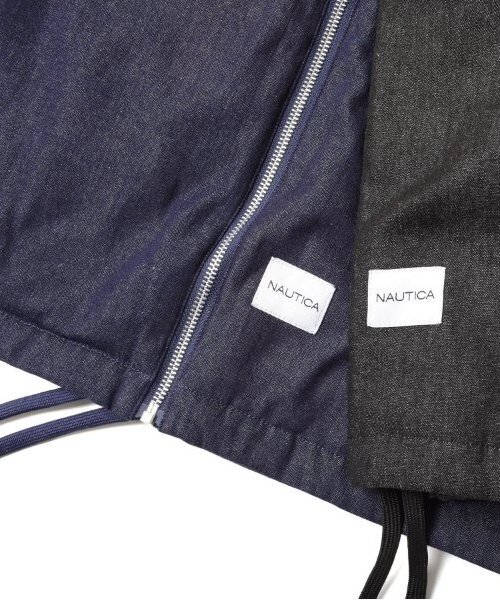 NAUTICA（ノーティカ）の「【大人向けサイズあり】【NAUTICA】デニムジップアップジャケット（ブルゾン・キッズ・ブラック/インディゴブルー・M/L/XL）」の10枚目の写真