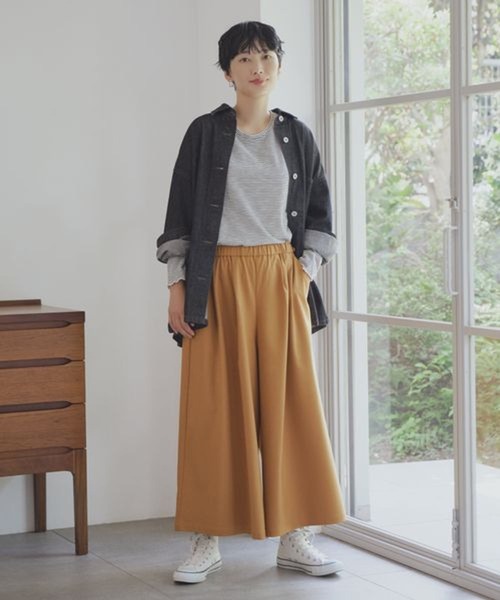 studio CLIP（スタディオクリップ）の「【みんなのリクエストパンツ】TRイージースカーチョ[プチ・プラスサイズあり]（その他パンツ・レディース・モカ/マスタード/その他2/その他3/ボルドー・MEDIUM/LARGE/PF/ﾌﾘｰ(L)）」の9枚目の写真