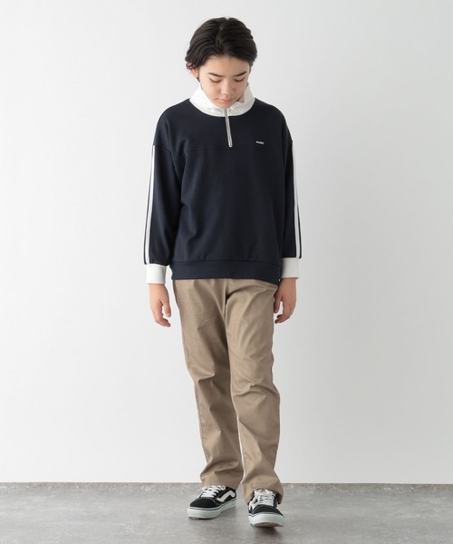 GLOBAL WORK(グローバルワーク)の「乾きやすいハーフZIPスウェット/149158(スウェット・キッズ・ブラック/ネイビー/杢グレー・170cm/160cm/150cm/140cm/130cm)」の16枚目の写真