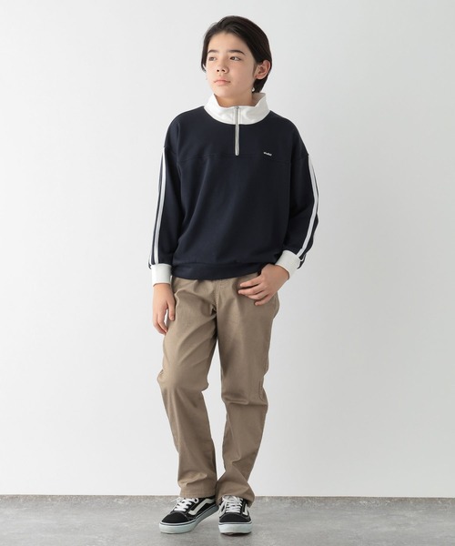 GLOBAL WORK(グローバルワーク)の「乾きやすいハーフZIPスウェット/149158(スウェット・キッズ・ブラック/ネイビー/杢グレー・170cm/160cm/150cm/140cm/130cm)」の17枚目の写真