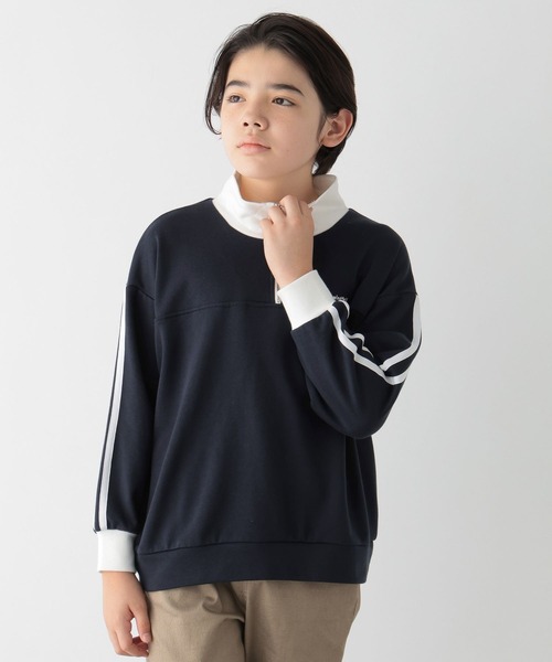 GLOBAL WORK(グローバルワーク)の「乾きやすいハーフZIPスウェット/149158(スウェット・キッズ・ブラック/ネイビー/杢グレー・170cm/160cm/150cm/140cm/130cm)」の18枚目の写真