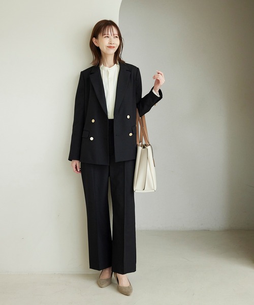 ROPE' PICNIC（ロペピクニック）の「Functionランダムタックブラウス（シャツ/ブラウス・レディース・チャコールグレー/ライトグレー/オフホワイト/ピンク系その他2・38/36）」の12枚目の写真