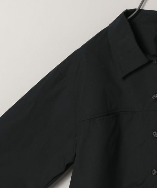 JEANASIS（ジーナシス）の「ドロストワークシャツジャケット2P/152594（セットアップ・レディース・ブラック/ブラウン・FREE）」の22枚目の写真