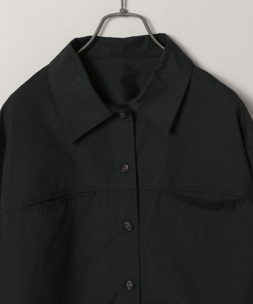 JEANASIS（ジーナシス）の「ドロストワークシャツジャケット2P/152594（セットアップ・レディース・ブラック/ブラウン・FREE）」の21枚目の写真