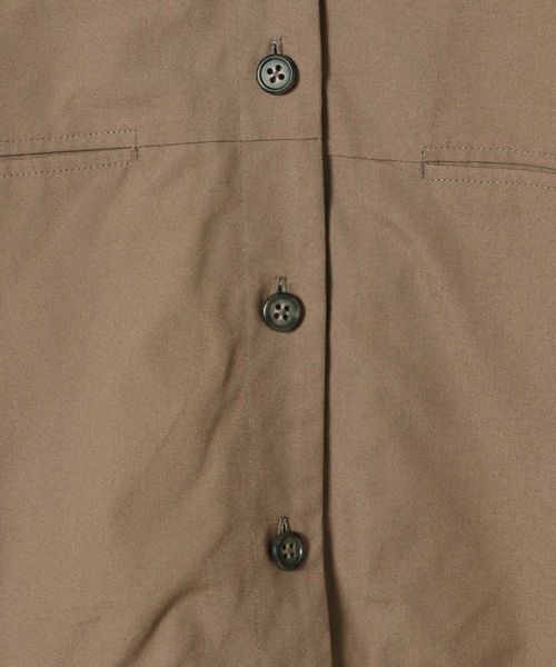 JEANASIS（ジーナシス）の「ドロストワークシャツジャケット2P/152594（セットアップ・レディース・ブラック/ブラウン・FREE）」の19枚目の写真