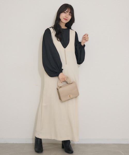 KATHARINE ROSS(キャサリンロス)の「【KATHARINE ROSS】キュプラ混ステッチギャザーブラウス(シャツ/ブラウス・レディース・グリーン/ブラック・MEDIUM)」の9枚目の写真