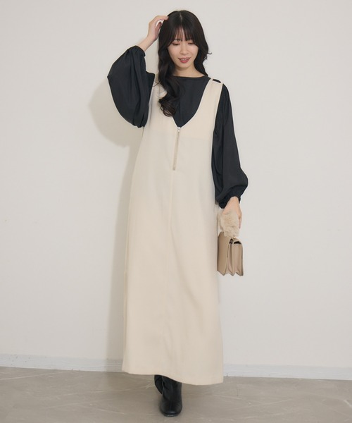 KATHARINE ROSS(キャサリンロス)の「【KATHARINE ROSS】キュプラ混ステッチギャザーブラウス(シャツ/ブラウス・レディース・グリーン/ブラック・MEDIUM)」の10枚目の写真