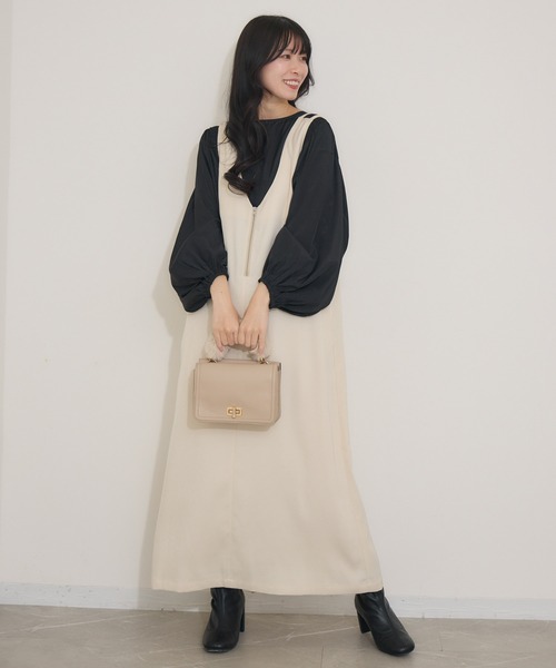 KATHARINE ROSS(キャサリンロス)の「【KATHARINE ROSS】キュプラ混ステッチギャザーブラウス(シャツ/ブラウス・レディース・グリーン/ブラック・MEDIUM)」の11枚目の写真