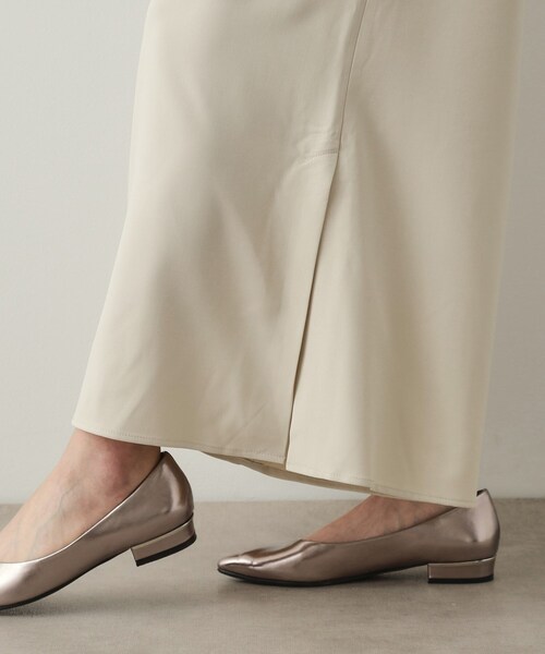 OPAQUE.CLIP(オペークドットクリップ)の「サイドスリットワイドパンツ【洗濯機洗い可】(その他パンツ・レディース・ブラック/ライトベージュ・38/40/42)」の15枚目の写真