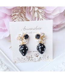 【Arivenalice】全11色 milky strawberry フラワービジュー ピアス(MA)